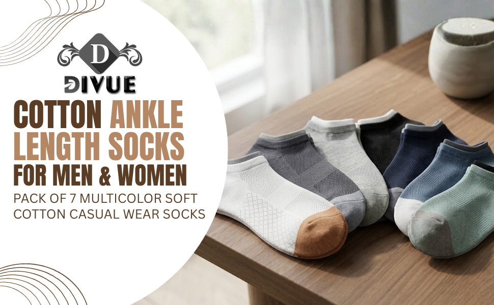 Premium cotton double cuff design socks for unisex!