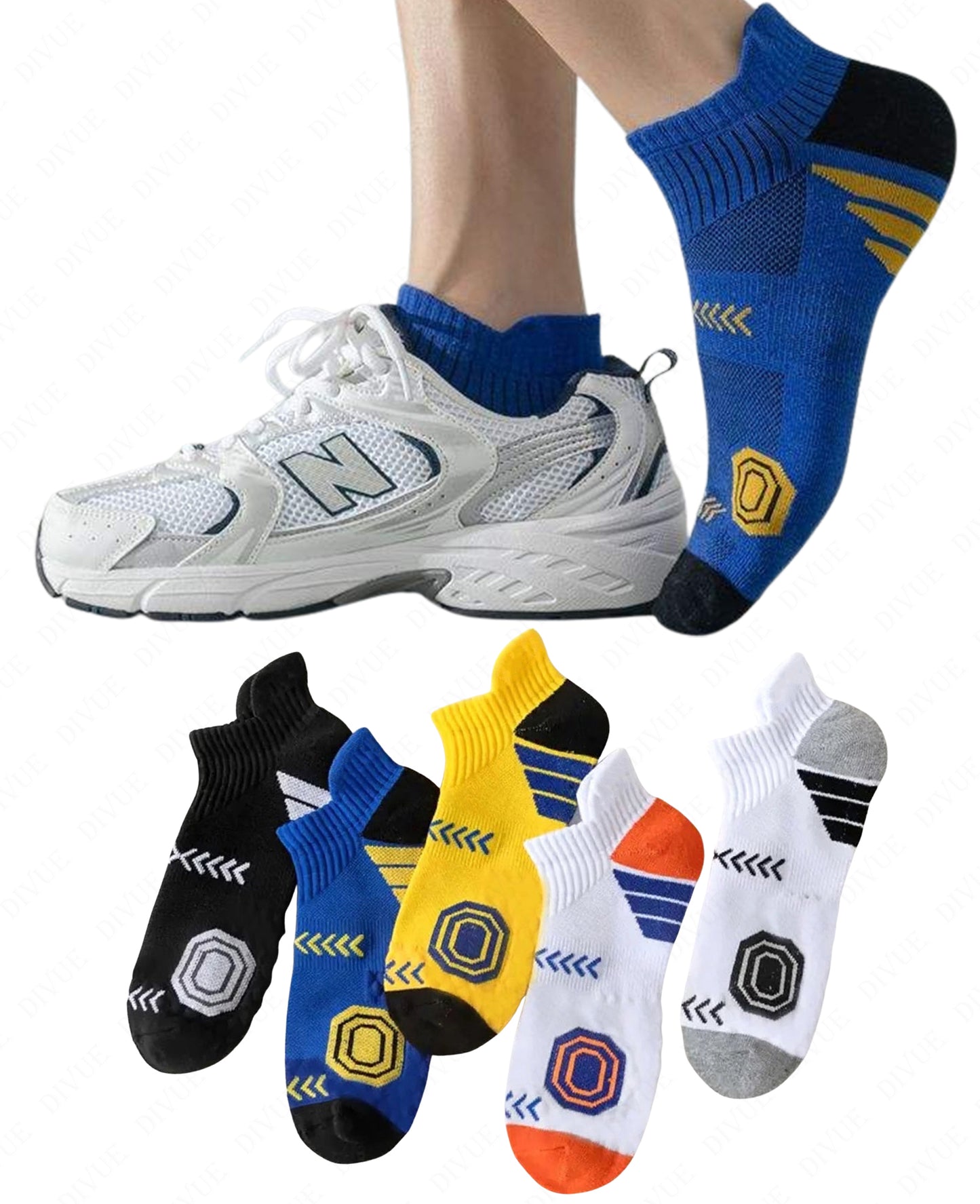 Premium Ankle Length Socks Pack of 5 for Men & Women