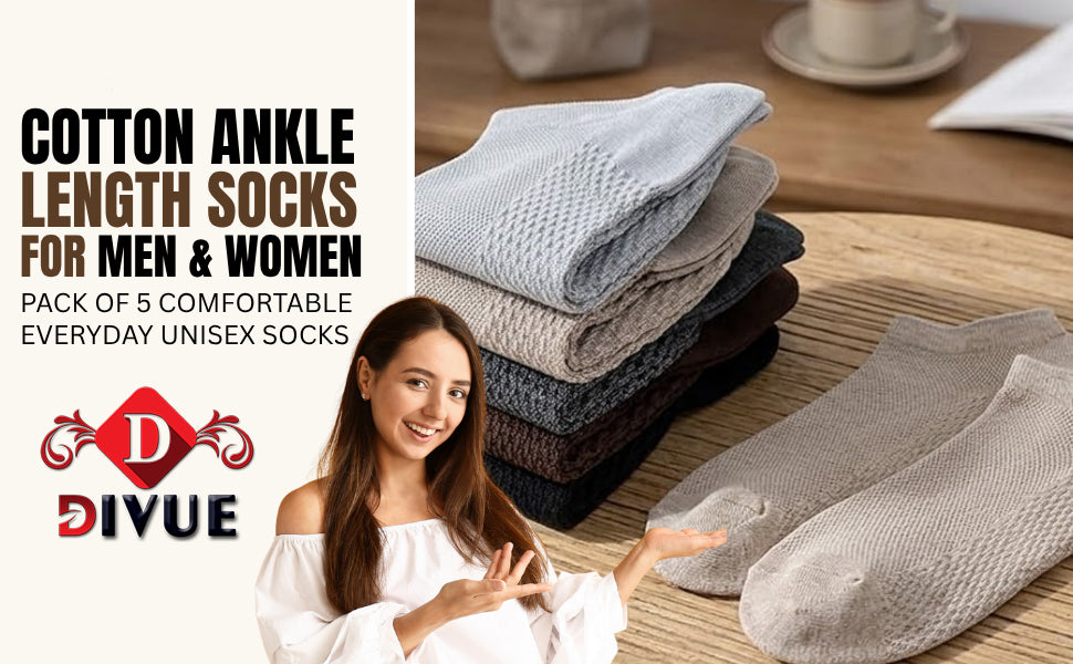 Premium Ankle Length Socks for Men and Women