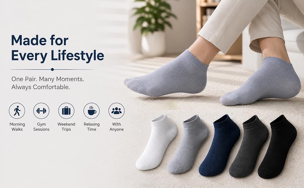 Premium ankle length regular socks for men & women!