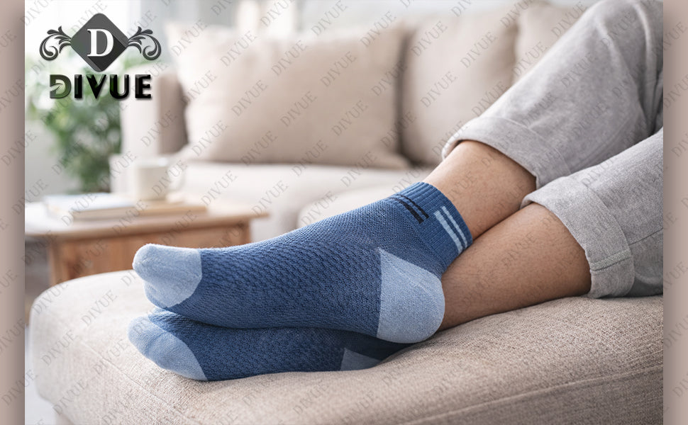 Premium Cotton Ankle Socks for Men & Women (Pack of 6) – Breathable & Anti-Odor