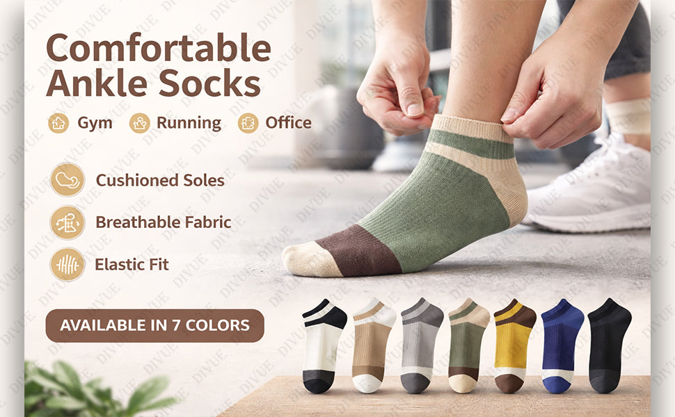 Premium Ankle Length Socks for Men & Women!