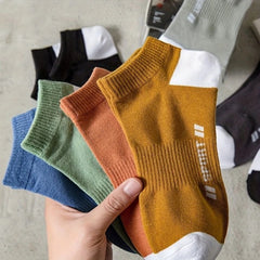 Unisex Ankle Length Cotton Socks Sport Design