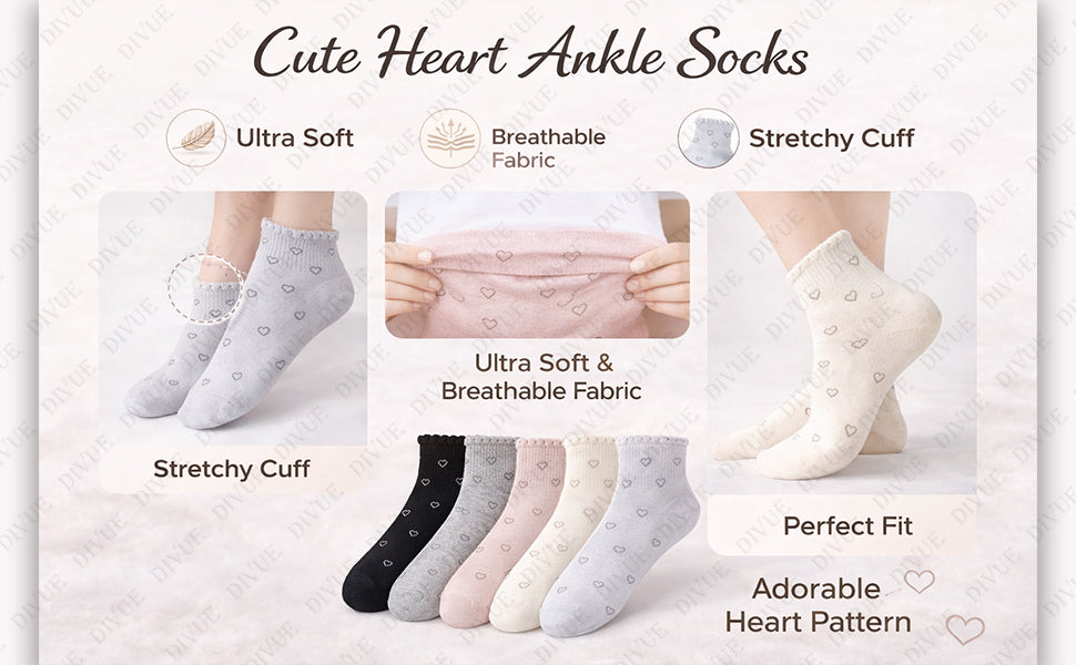 Premium Socks for Girls & Women Ankle Length