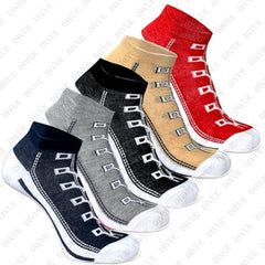 Premium Unisex Ankle Length Cotton Socks with Shoes Design