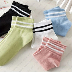 Women & Girls Ankle Length Cotton Socks