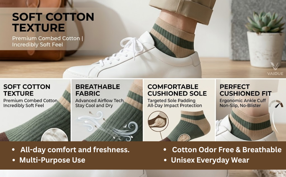 Premium Ankle Length Socks for Men & Women!