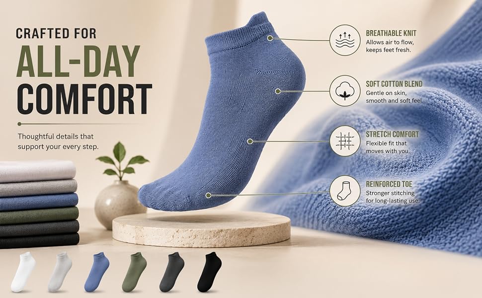 Premium Ankle Length Socks for Men & Women