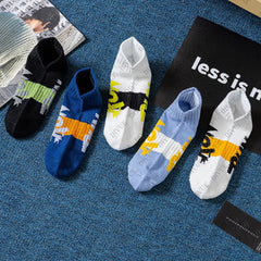 Premium Ankle Length Cotton Socks for Men & Women | RUN Print Design