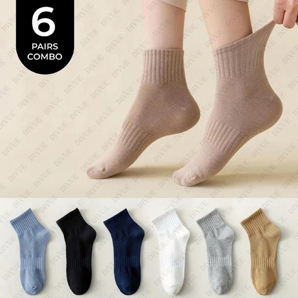 Premium Ankle Length Socks Pack of 6 for Men and Women