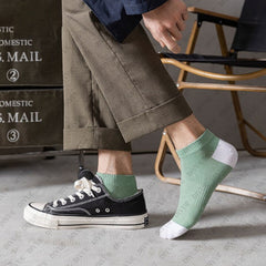 Unisex Ankle Length Cotton Socks Sport Design