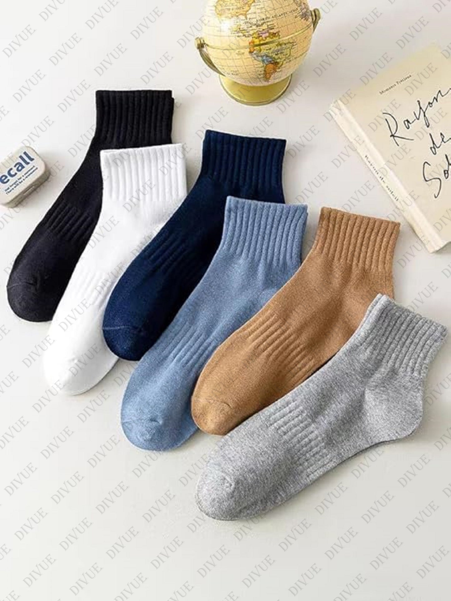 Premium Ankle Length Socks Pack of 6 for Men and Women