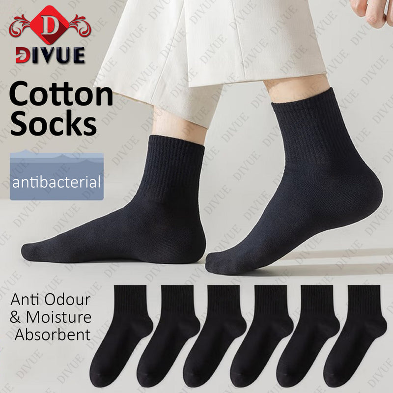 Premium Regular Ankle Length Socks Black Color – Odor-Free Cotton Socks for Men & Women – Unisex