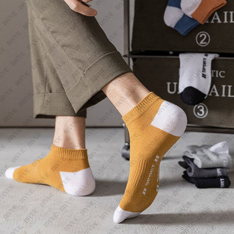Unisex Ankle Length Cotton Socks Sport Design