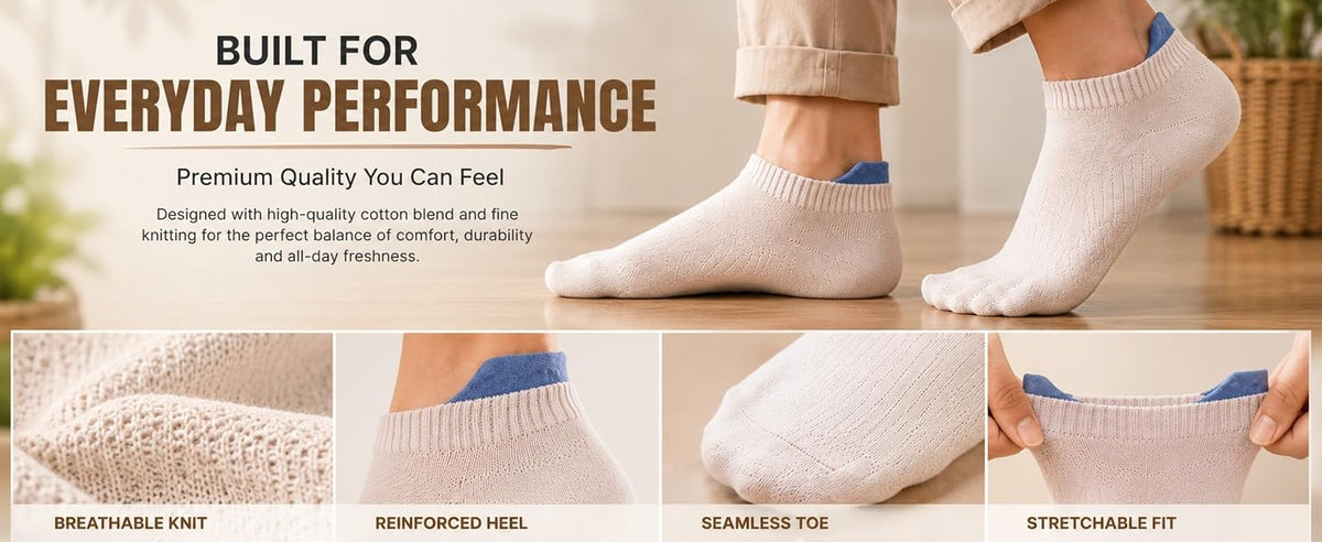 Premium Ankle Length Socks for Men & Women 7