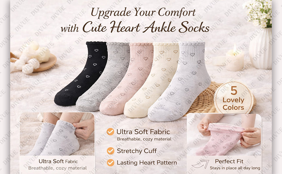 Premium Socks for Girls & Women Ankle Length