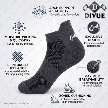 Premium Ankle Length Socks for Men & Women | 5X Stronger Than Cotton