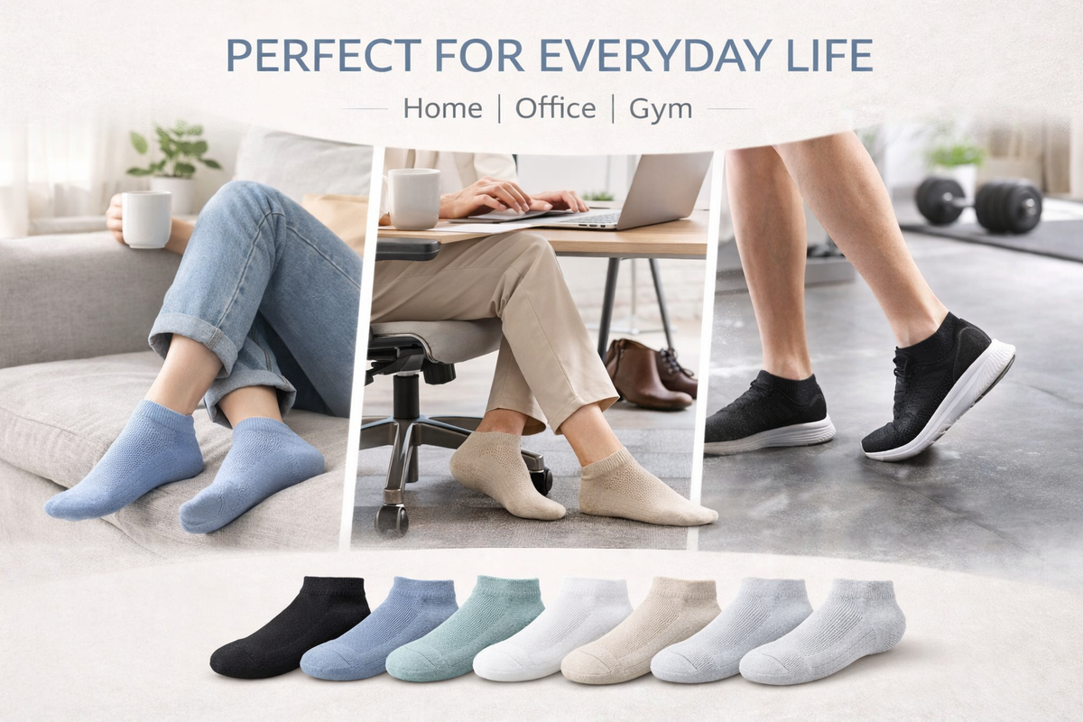 Premium Ankle Length Socks For Men And Women Net Mesh