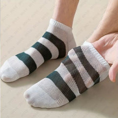 Premium Ankle Length Socks Color Stripe Design