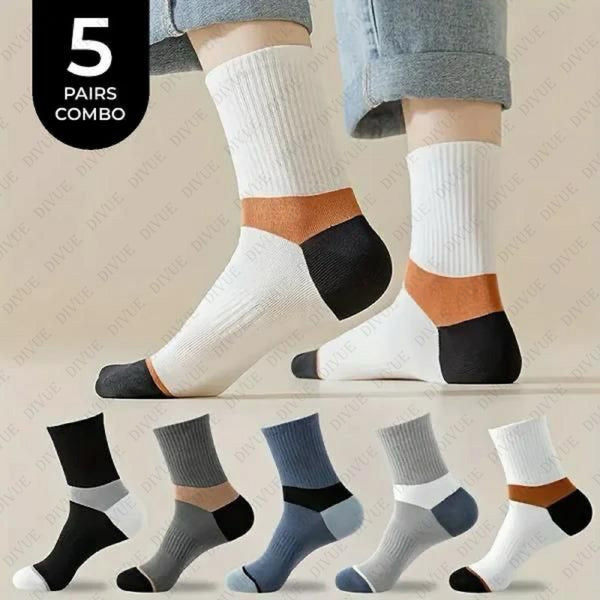 Premium Unisex Crew Length Socks Pack of 5