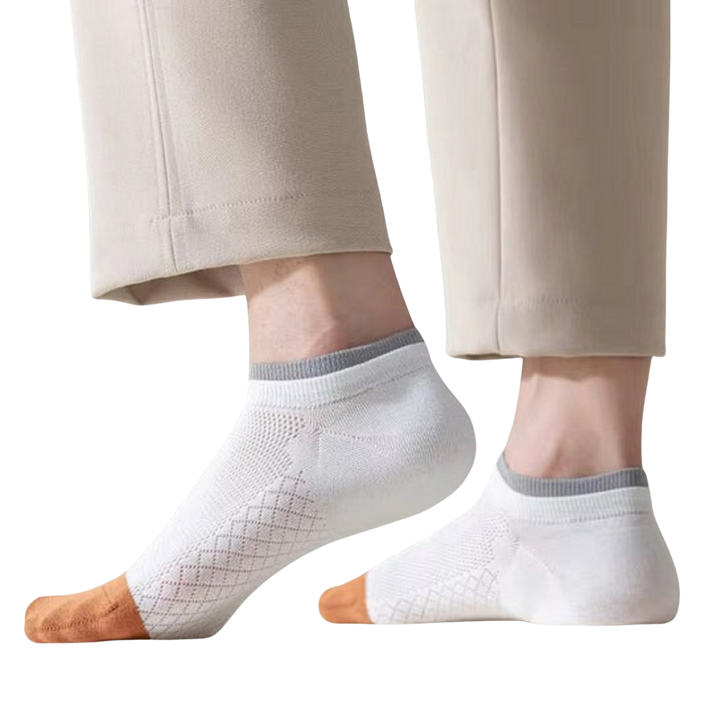 Premium cotton double cuff design socks for unisex!
