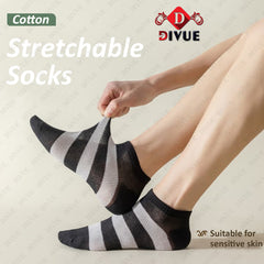 Premium Ankle Length Socks Color Stripe Design