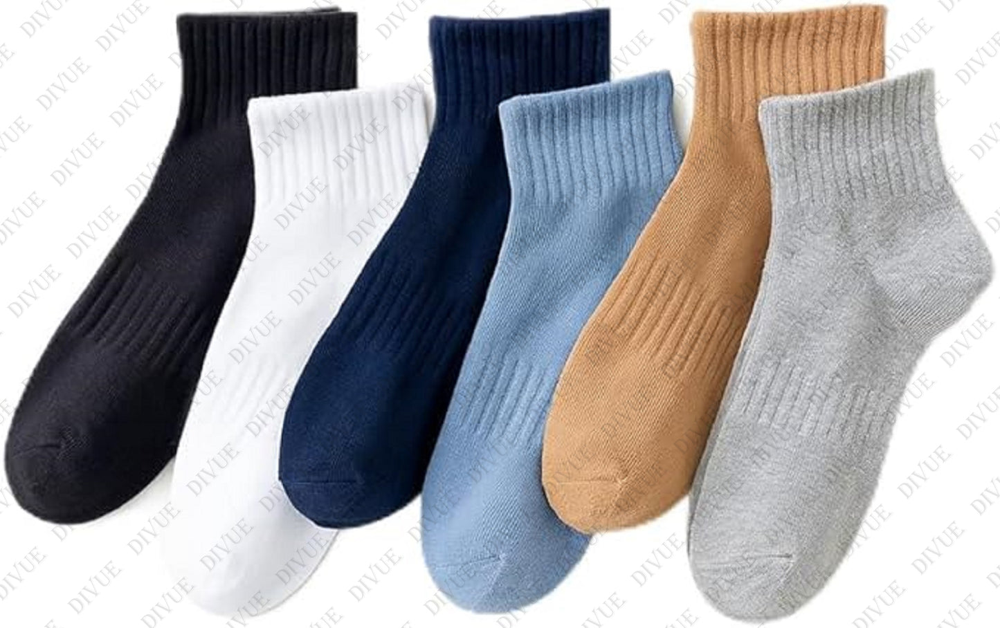 Premium Ankle Length Socks Pack of 6 for Men and Women