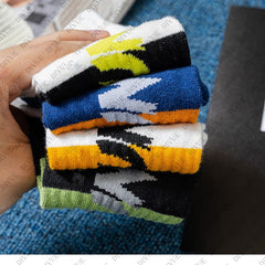 Premium Ankle Length Cotton Socks for Men & Women | RUN Print Design