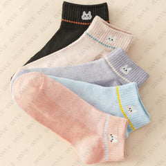 Premium Cute Rabbit Knit Design Ankle Length Socks for Girls and Women