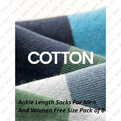 Premium Ankle Length Cotton Socks for Men & Women