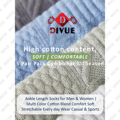 Premium Ankle Length Socks for Men & Women 7