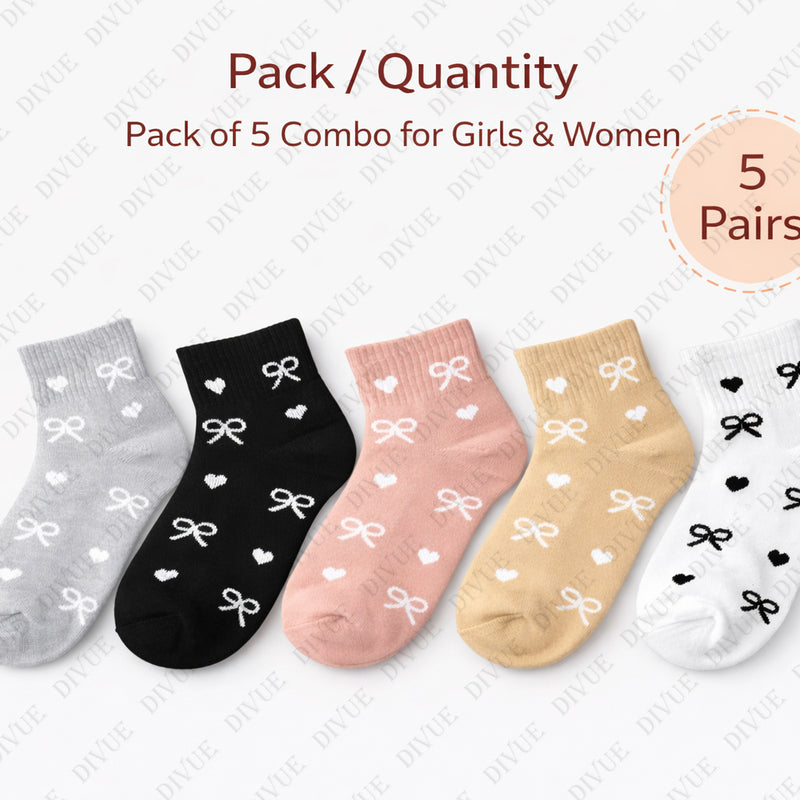 Ankle Length Socks for Girls & Women