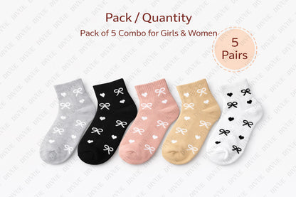 Ankle Length Socks for Girls & Women