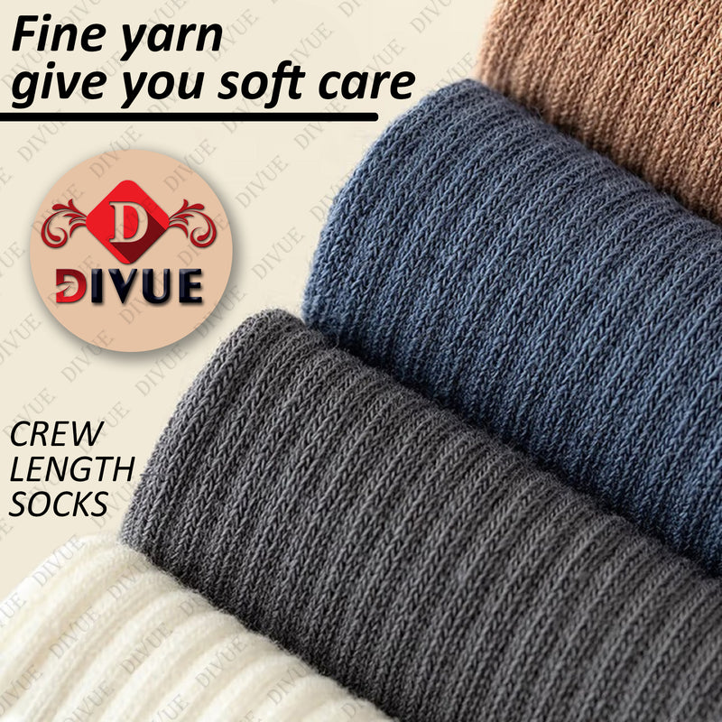 Premium Unisex Crew Length Socks Pack of 5