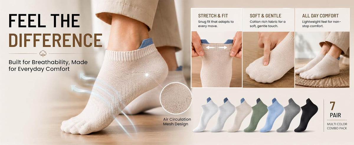 Premium Ankle Length Socks for Men & Women 7