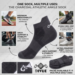 Premium Ankle Length Socks for Men & Women | 5X Stronger Than Cotton