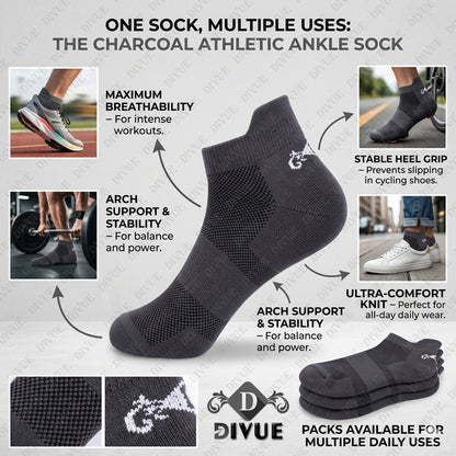 Premium Ankle Length Socks for Men & Women | 5X Stronger Than Cotton