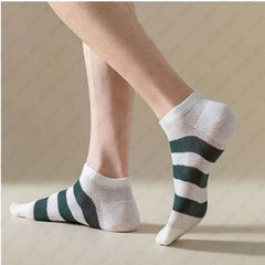 Premium Ankle Length Socks Color Stripe Design