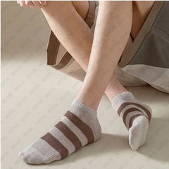 Premium Ankle Length Socks Color Stripe Design
