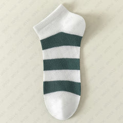 Premium Ankle Length Socks Color Stripe Design