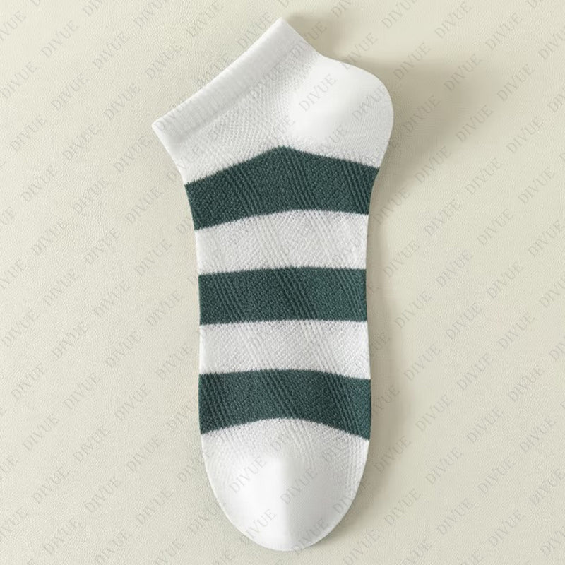 Premium Ankle Length Socks Color Stripe Design