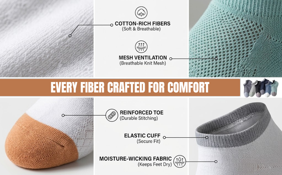 Premium cotton double cuff design socks for unisex!