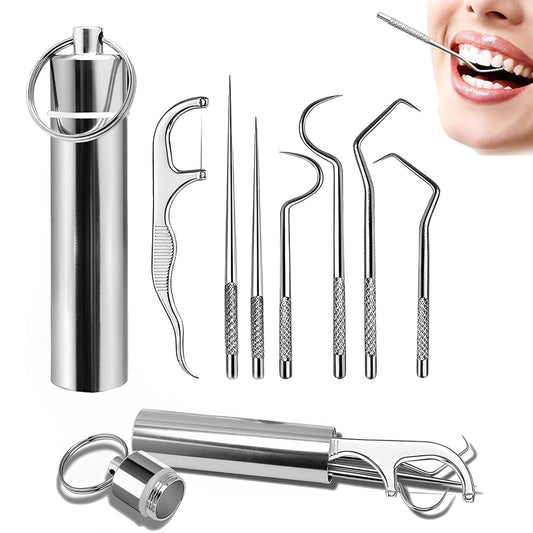 7 in 1 Stainless Steel Teeth Cleaning Tool Kit